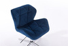 FOTEL HR111CROSS CIEMNE MORZE WELUR