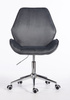 FOTEL HR350K GRAFITOWY WELUR CHROMOWANA PODSTAWA