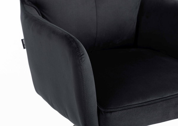 HOKER HR250KW CZARNY WELUR CZARNA PODSTAWA