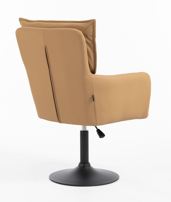 HOKER HR250N KARMELOWY EKOSKÓRA PREMIUM SOFT CZARNA PODSTAWA