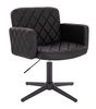 FOTEL HC802CROSS CZARNY CZARNA PODSTAWA