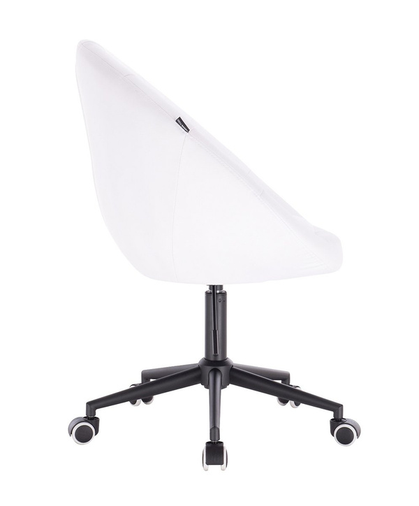 FOTEL HR8516K BIAŁY CZARNA PODSTAWA