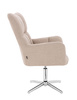 FOTEL HR650CROSS LATTE BARANEK CHROMOWANA PODSTAWA