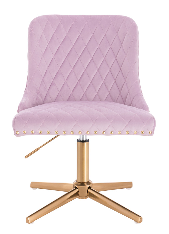 FOTEL HR940CROSS WRZOSOWY WELUR ZŁOTA PODSTAWA