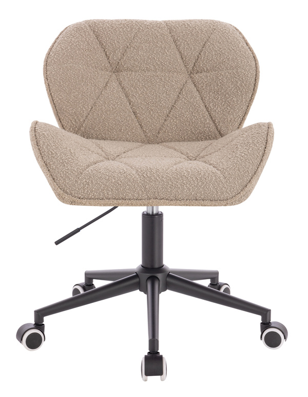 FOTEL HR111K LATTE BARANEK CZARNA PODSTAWA
