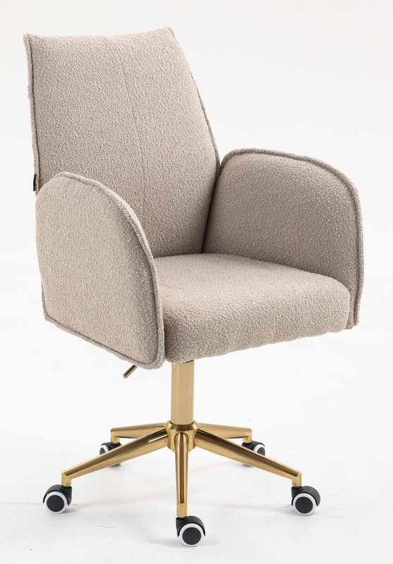 FOTEL HR280K LATTE BARANEK ZŁOTA PODSTAWA