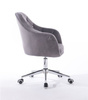 FOTEL HR830CK GRAFITOWY WELUR