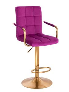 HOKER HR1015WP FUKSJA WELUR ZŁOTA PODSTAWA