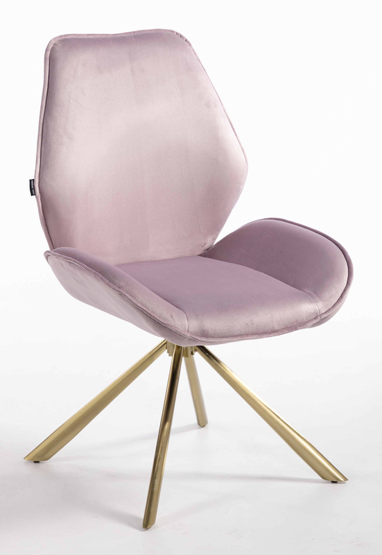 FOTEL HR350 PAJĄK WRZOSOWY WELUR ZŁOTA PODSTAWA