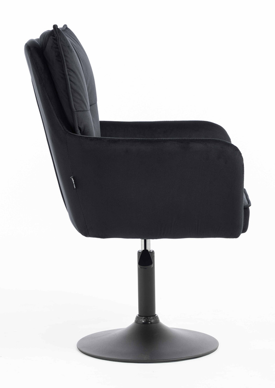 HOKER HR250N CZARNY WELUR  CZARNA PODSTAWA