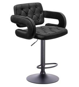 HOKER HR8403W CZARNY WELUR CZARNA PODSTAWA