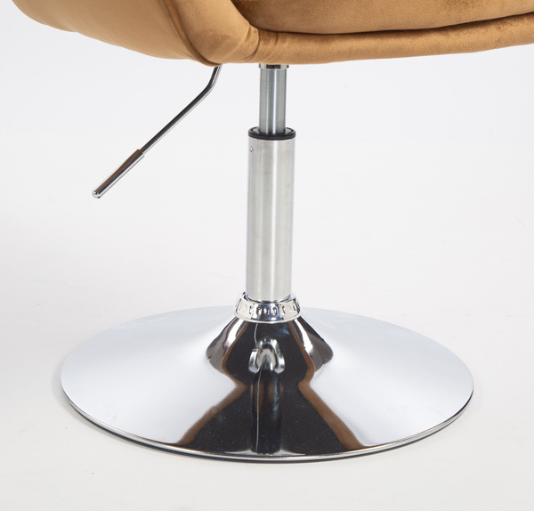 HOKER HR2055N MIODOWY WELUR CHROMOWANA PODSTAWA