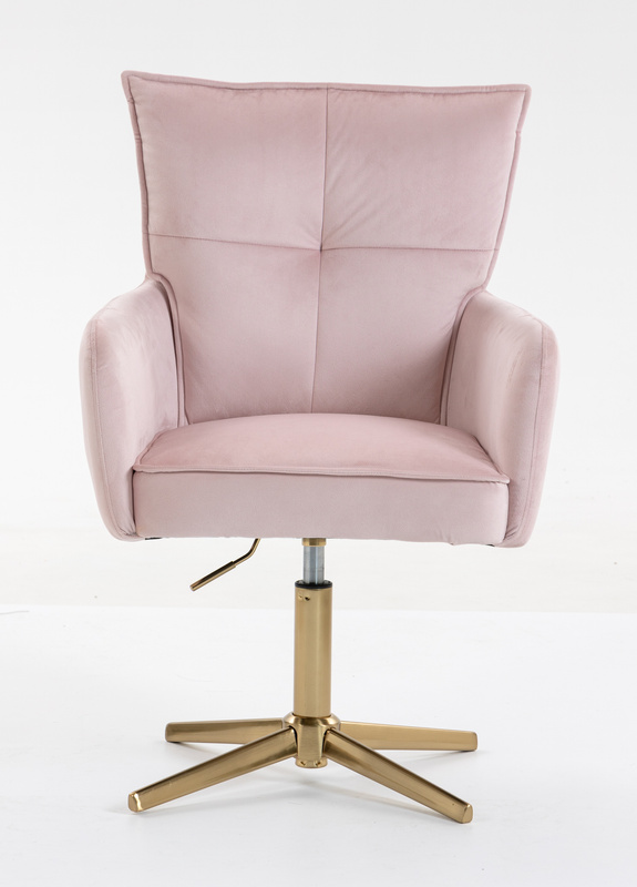 HOKER HR250CROSS PUDROWY RÓŻ WELUR  ZŁOTA PODSTAWA