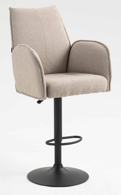 FOTEL HR280W LATTE BARANEK CZARNA PODSTAWA