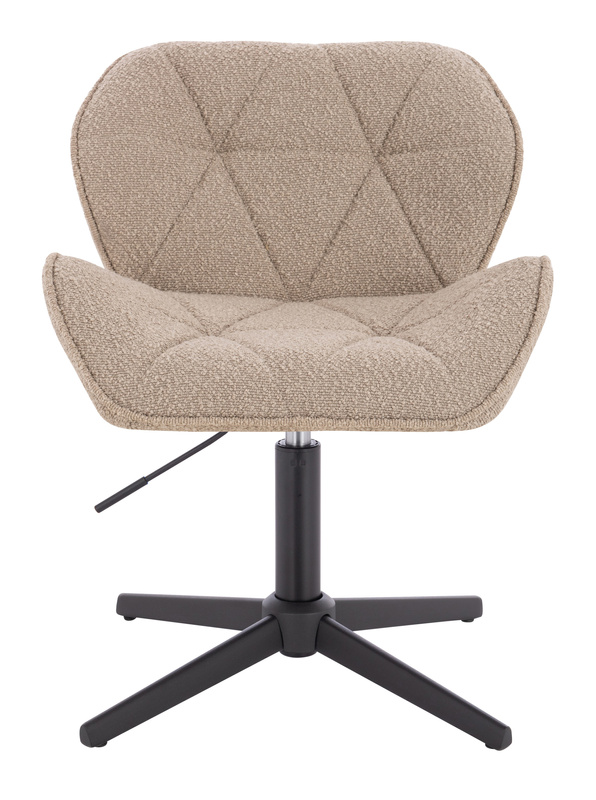 FOTEL HR111CROSS LATTE BARANEK CZARNA PODSTAWA