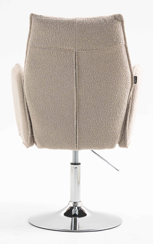 FOTEL HR280N LATTE BARANEK CHROMOWANA PODSTAWA