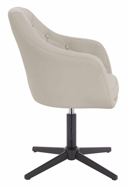 HOKER HR831CROSS ECRU EKOSKÓRA PREMIUM SOFT CZARNA PODSTAWA