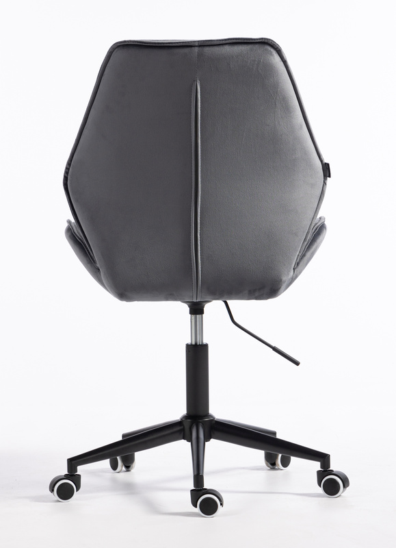 FOTEL HR350K GRAFITOWY WELUR CZARNA PODSTAWA