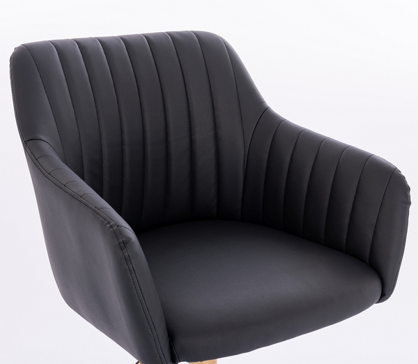 FOTEL HR190N CZARNY CZARNA PODSTAWA