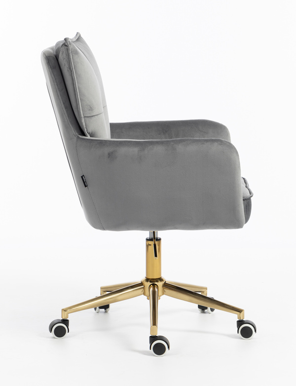 HOKER HR250K GRAFITOWY WELUR  ZŁOTA PODSTAWA