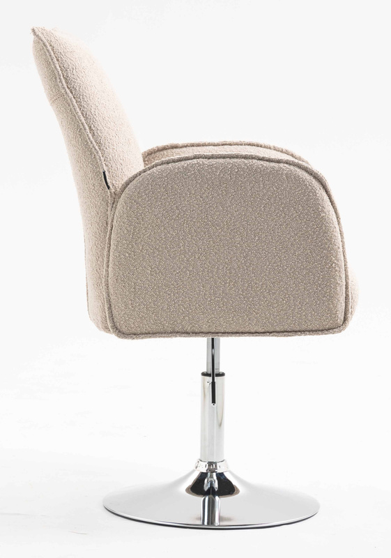 FOTEL HR280N LATTE BARANEK CHROMOWANA PODSTAWA