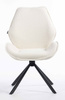 FOTEL HR350 PAJĄK KREMOWY BARANEK CZARNA PODSTAWA