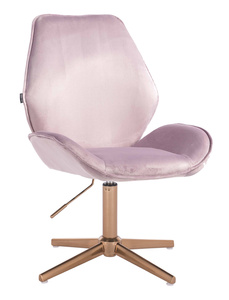 FOTEL HR350CROSS WRZOSOWY WELUR ZŁOTA PODSTAWA