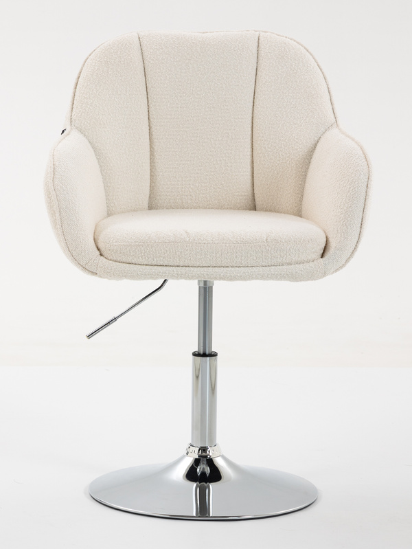 HOKER HR2055N KREMOWY BARANEK CHROMOWANA PODSTAWA