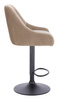 FOTEL HR920W LATTE WELUR CZARNA PODSTAWA