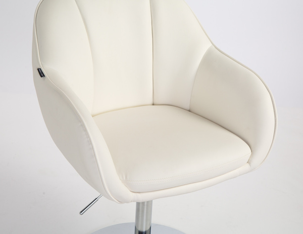 HOKER HR2055N BIAŁY CHROMOWANA PODSTAWA