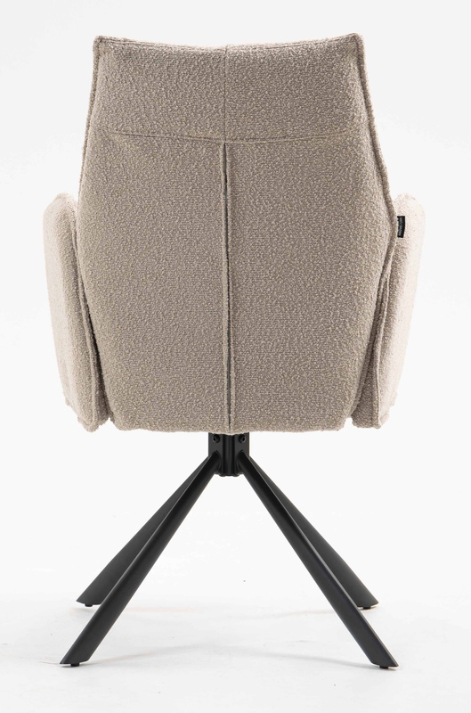 FOTEL HR280 LATTE BARANEK CZARNY PAJĄK 