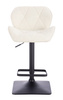 FOTEL HR111KW KREMOWY BARANEK CZARNA PODSTAWA