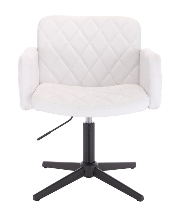 FOTEL HC802CROSS BIAŁY CZARNA PODSTAWA