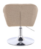 FOTEL HR111N LATTE BARANEK CHROMOWANA PODSTAWA