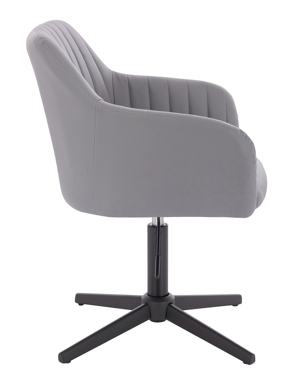 FOTEL HR190CROSS SZARY CZARNA PODSTAWA