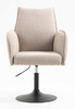 FOTEL HR280N LATTE BARANEK CZARNA PODSTAWA
