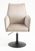 FOTEL HR280N LATTE WELUR CZARNA PODSTAWA