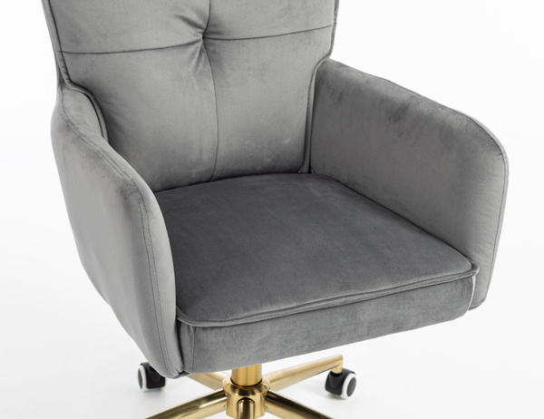 HOKER HR250K GRAFITOWY WELUR  ZŁOTA PODSTAWA