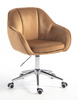 HOKER HR2055K MIODOWY WELUR CHROMOWANA PODSTAWA