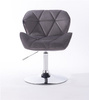 FOTEL HR111N GRAFITOWY WELUR