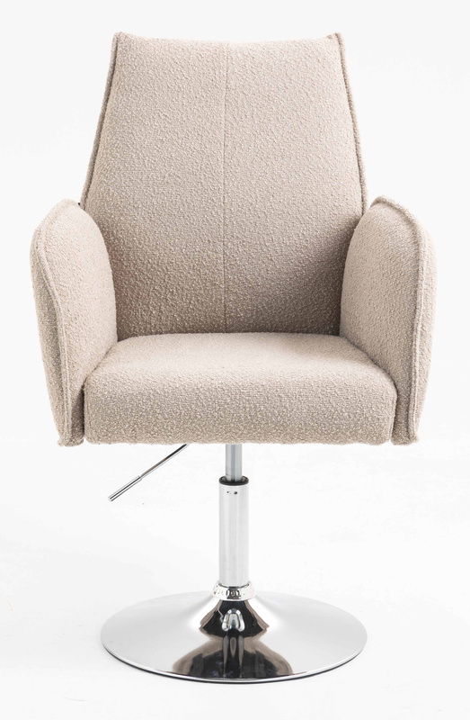 FOTEL HR280N LATTE BARANEK CHROMOWANA PODSTAWA