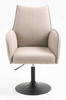 FOTEL HR280N LATTE BARANEK CZARNA PODSTAWA
