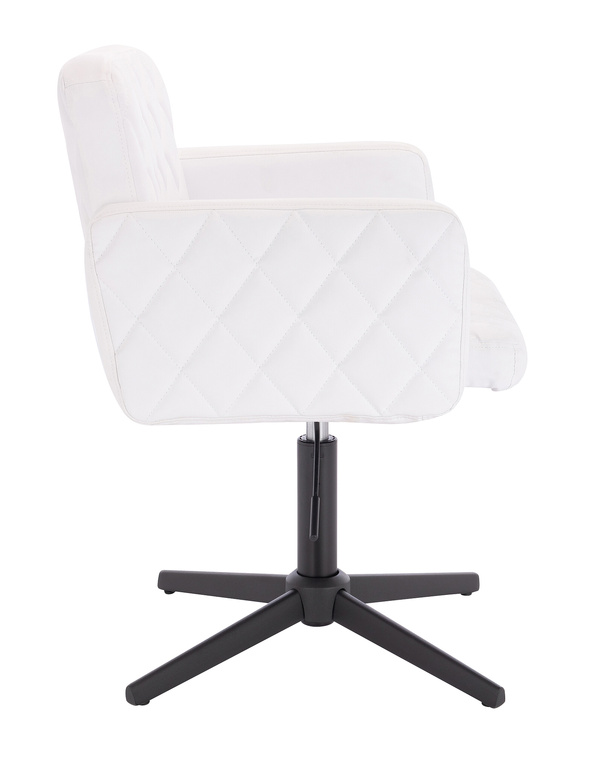 FOTEL HC802CROSS BIAŁY CZARNA PODSTAWA