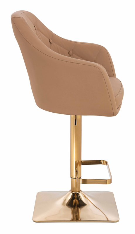 HOKER HR831KW KARMELOWY EKOSKÓRA PREMIUM SOFT ZŁOTA PODSTAWA