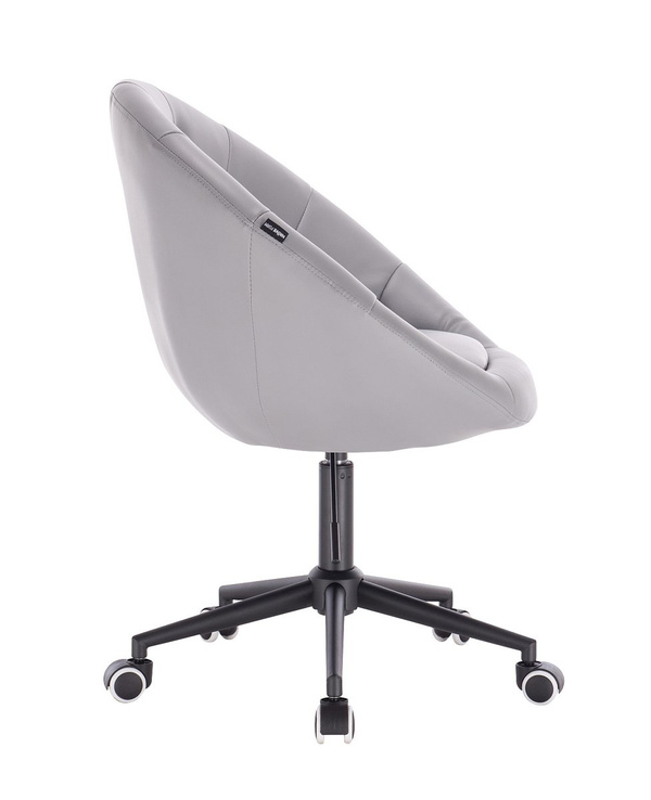 FOTEL HR8516K SZARY CZARNA PODSTAWA