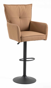 HOKER HR250W KARMELOWY EKOSKÓRA PREMIUM SOFT CZARNA PODSTAWA