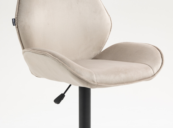 FOTEL HR350KW LATTE WELUR CZARNA PODSTAWA