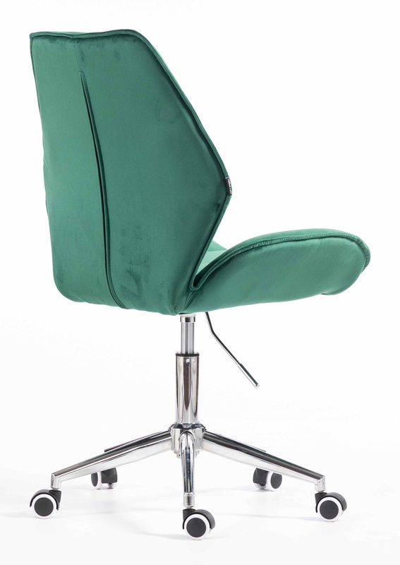 FOTEL HR350K BUTELKOWA ZIELEŃ WELUR CHROMOWANA PODSTAWA