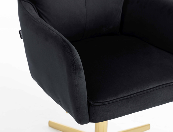 HOKER HR250CROSS CZARNY WELUR  ZŁOTA PODSTAWA