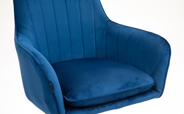 FOTEL HR2022CROSS CIEMNE MORZE CZARNA PODSTAWA